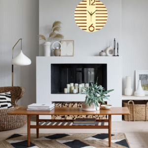 Wooden Silent Non-Ticking Wall Clock for Home Stylish Latest Designer Wall Clock for Home Living Room Bedroom Office Hall